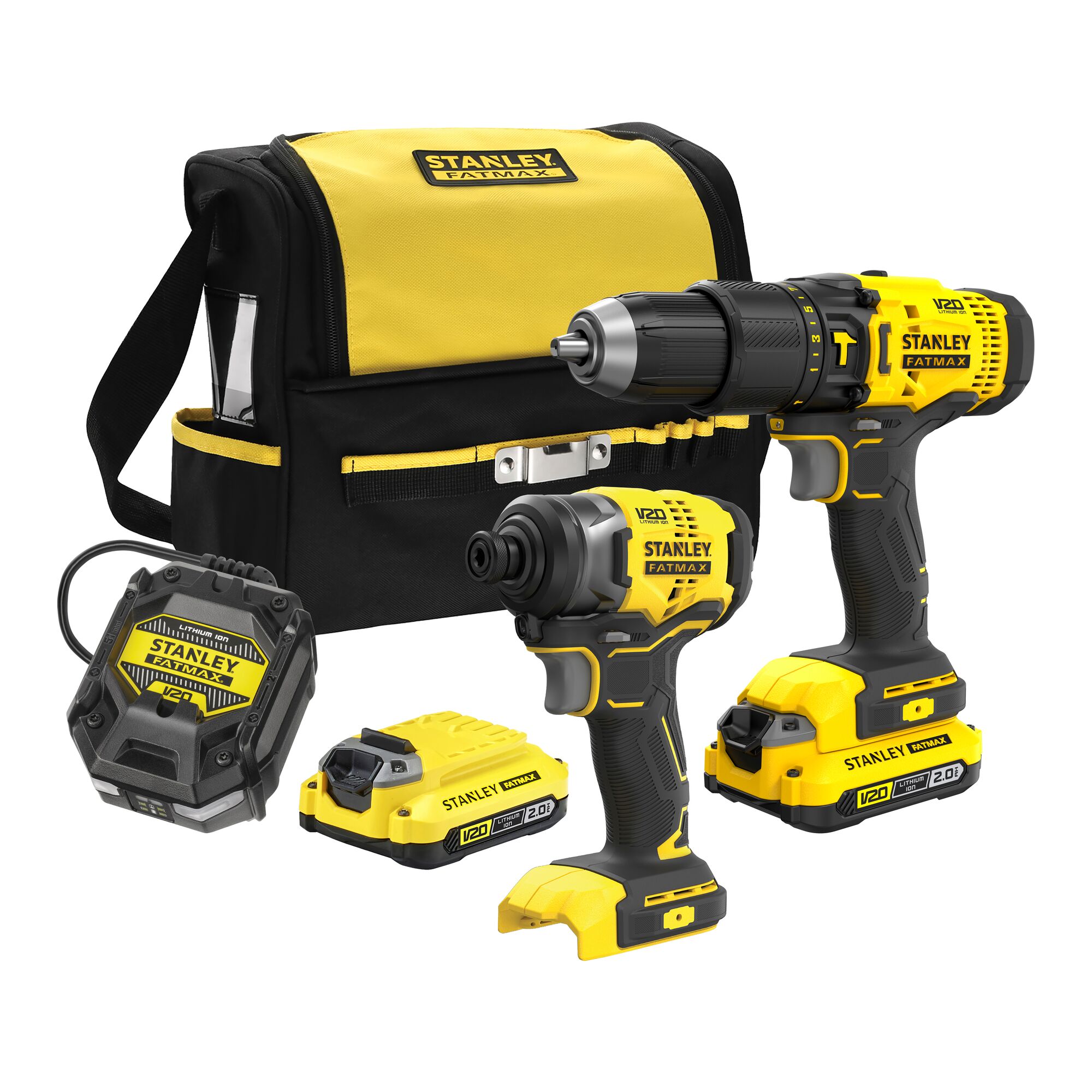 18V STANLEY FATMAX V20 Cordless 2 Piece Combo Kit STANLEY